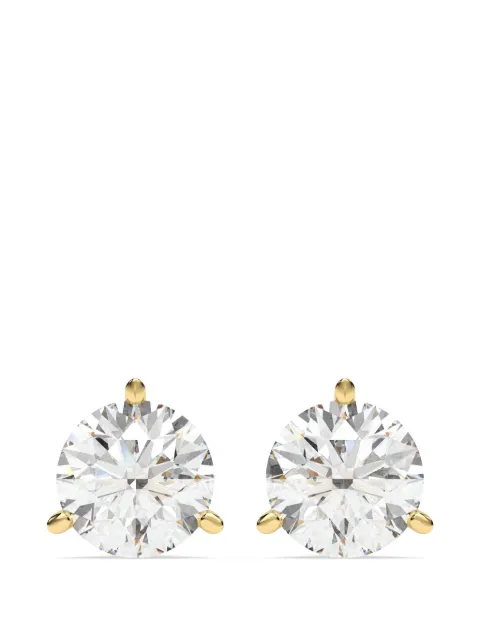 Diamond Essentials Martini-set lab-grown diamond solitaire earrings Gold LGERSTRD800MT3PAA14Y
