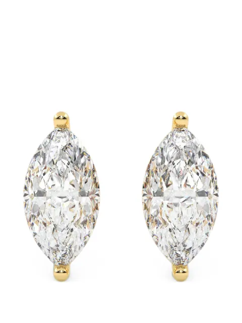 Diamond Essentials diamond solitaire earrings Gold LGERFAMQ4505025FLT14Y