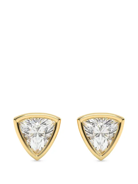 Diamond Essentials lab-grown diamond trillion-cut earrings Gold LGERFATR4504075BZ14Y