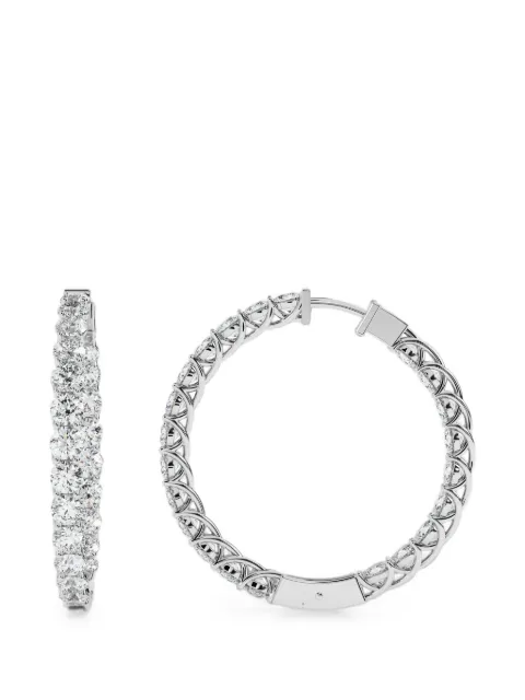 Diamond Essentials lab-grown diamond earrings Silver LGERHPRRD10004C14W