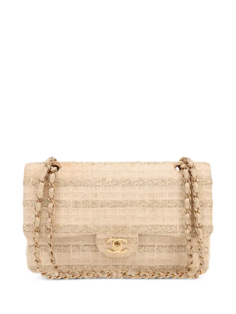 CHANEL Pre-Owned 2004 Timeless Classic tweed handbag Neutrals 431501