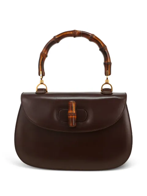 Gucci Pre-Owned 1990s Bamboo top-handle shoulder bag Brown 420186