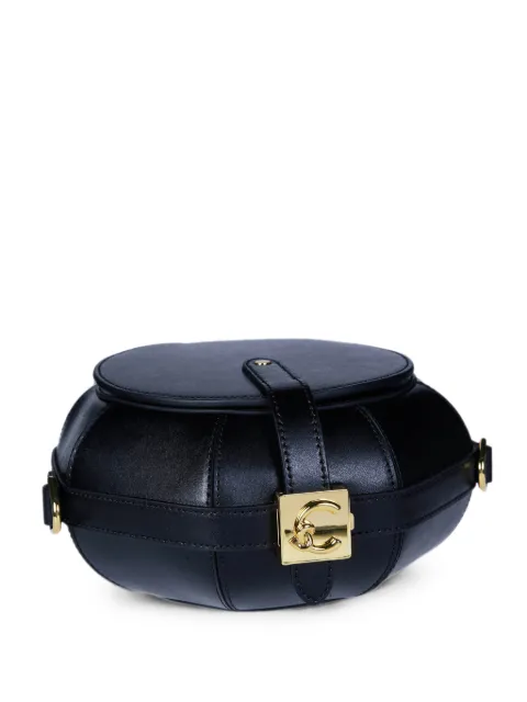 Coccinelle Sewing Box leather clutch bag Black E1V25150101