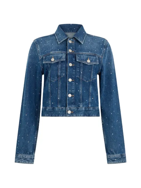 7 For All Mankind crystal-embellished denim jacket Blue 7UCI0K85