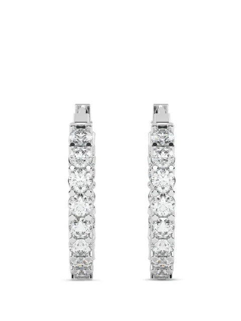 Diamond Essentials diamond hoop earrings Silver LGERHPRRD426110C14W
