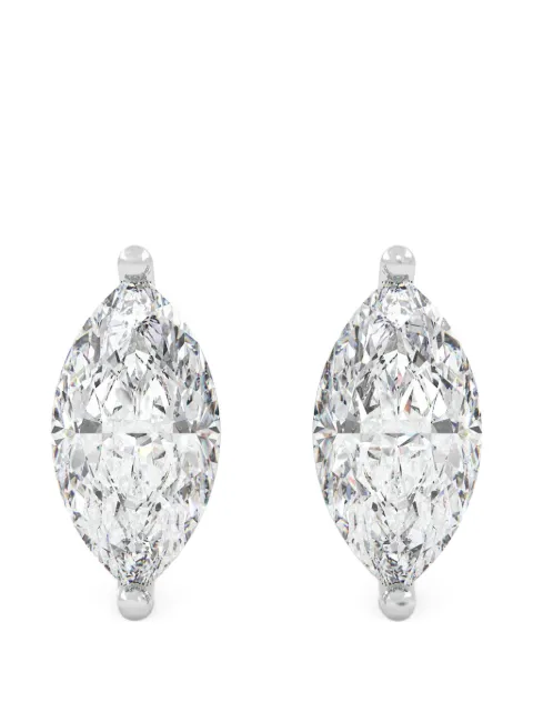 Diamond Essentials marquise-cut diamond earrings Silver LGERFAMQ4505075FLT14W