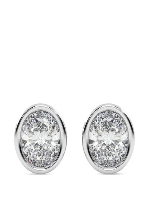 Diamond Essentials diamond stud earrings Silver LGERFAOV4499075BZ14W