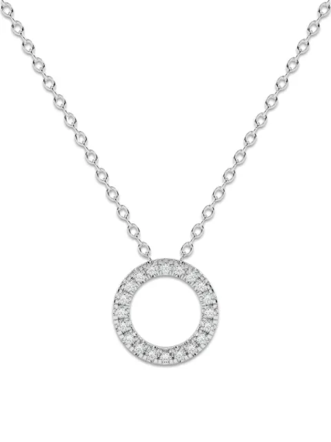 Diamond Essentials circle-pendant diamond necklace Silver LGPDRD8033505014W