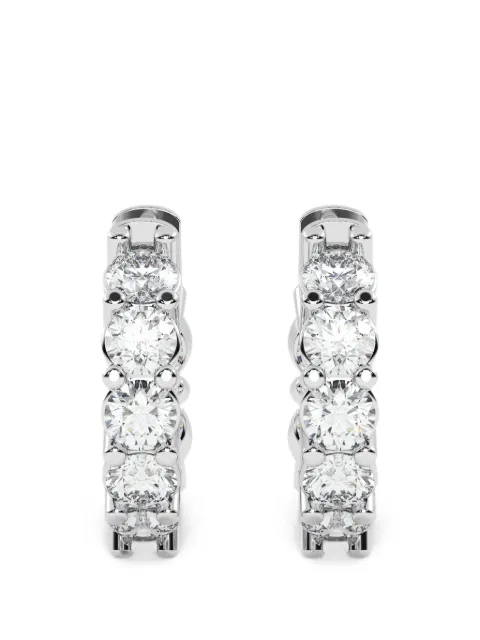 Diamond Essentials diamond huggie hoop earrings Silver LGERFARD4435250C14W