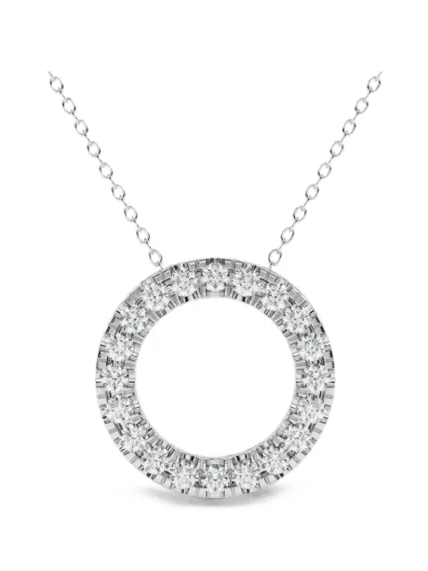 Diamond Essentials circle-pendant diamond necklace Silver LGPDRD8033420014W