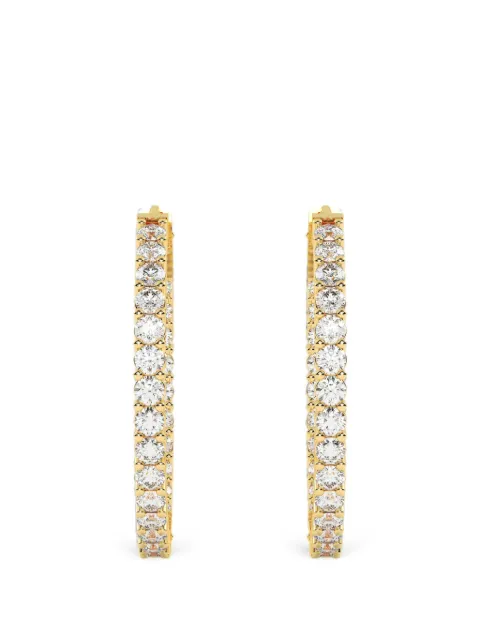 Diamond Essentials laboratory-grown diamond hoop earrings Gold LGERHPRRD42203CT14Y