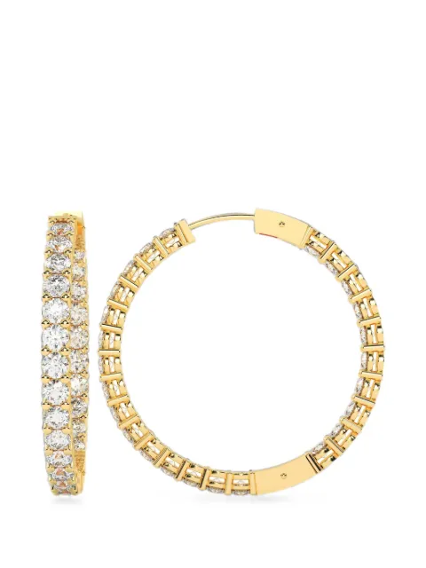 Diamond Essentials diamond hoop earrings Gold LGERHPRRD422010CT14Y