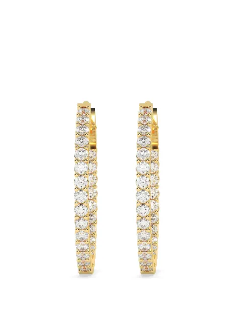 Diamond Essentials laboratory-grown diamond hoop earrings Gold LGERHPRRD42201CT14Y