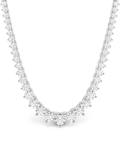 Diamond Essentials laboratory-grown diamond necklace Silver LGNKRD7008825C3P14W