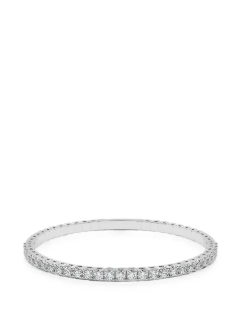 Diamond Essentials lab-grown diamond flexible bangle Silver LGBGRD70115350CHW14W