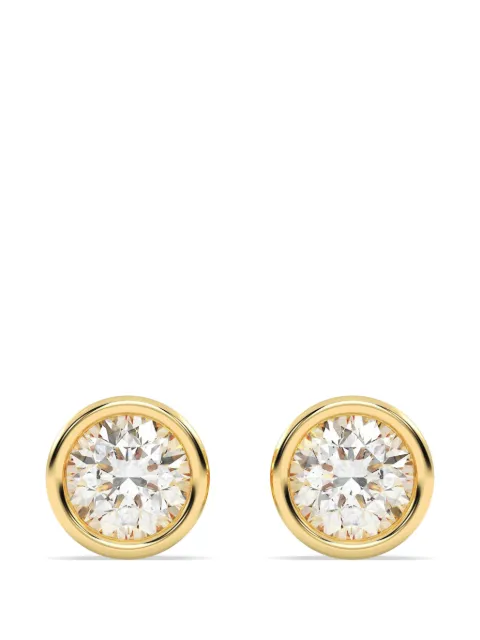 Diamond Essentials lab-grown diamond bezel-set earrings Gold LGERFARD4502050BZ14Y