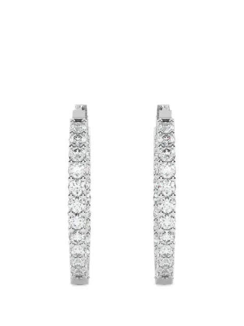 Diamond Essentials diamond hoop earrings Silver LGERHPORD417010CT14W
