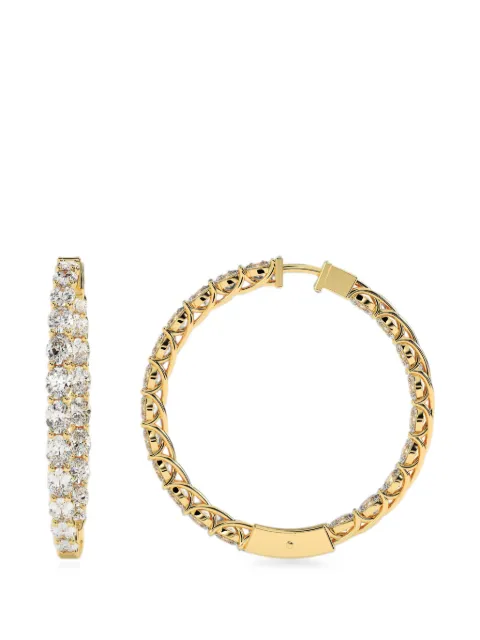 Diamond Essentials Lucida lab-grown diamond hoop earrings Gold LGERHPORD10004C14Y