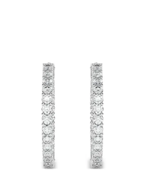 Diamond Essentials diamond hoop earrings Silver LGERHPRRD422010CT14W