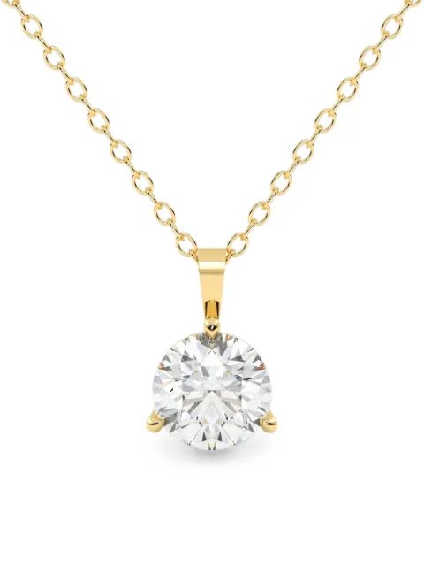 Diamond Essentials lab-grown diamond pendant necklace Gold LGPDSLRD2003P14Y