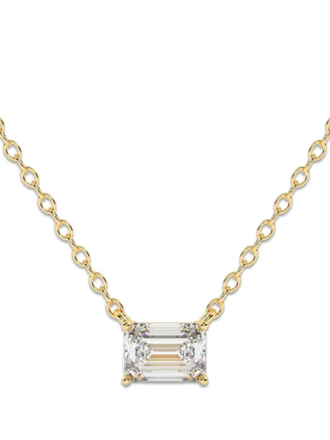 Diamond Essentials lab-grown emerald-cut diamond necklace Gold LGPDEM80527025CFLT14Y