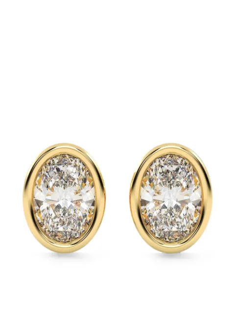 Diamond Essentials lab-grown diamond solitaire earrings Gold LGERFAOV4499025BZ14Y