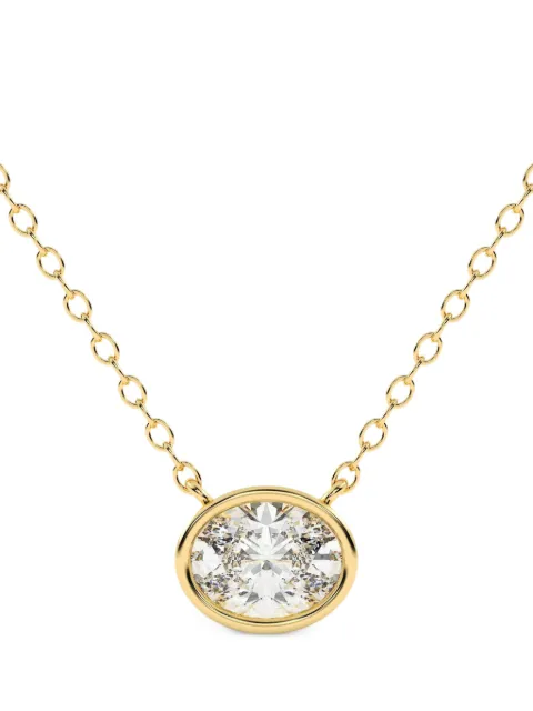 Diamond Essentials lab-grown diamond bezel-set necklace Gold LGPDOV80526050CBZ14Y