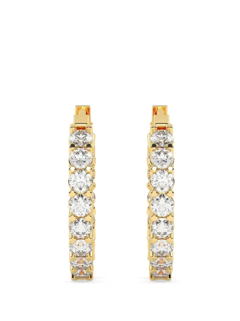 Diamond Essentials lab-grown diamond hoop earrings Gold LGERHPRRD42617C14Y