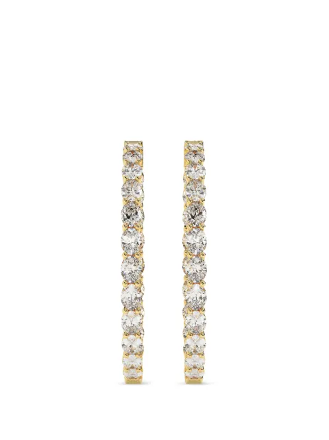 Diamond Essentials lab-grown diamond hoop earrings Gold LGERHPORD10006C14Y