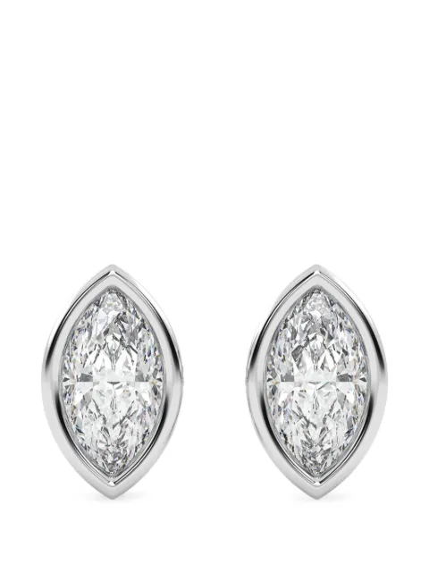 Diamond Essentials post-back-fastening diamond earrings Silver LGERFAMQ4498025BZ14W
