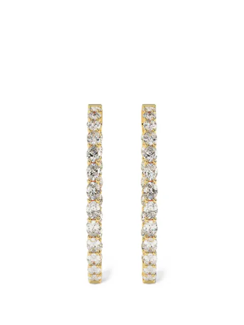 Diamond Essentials hoop-design diamond earrings Gold LGERHPORD10003C14Y