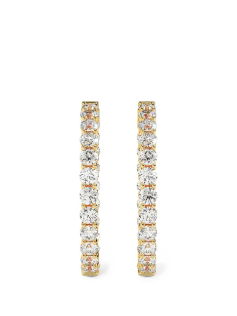 Diamond Essentials hoop-design diamond earrings Gold LGERHPRRD10002C14Y