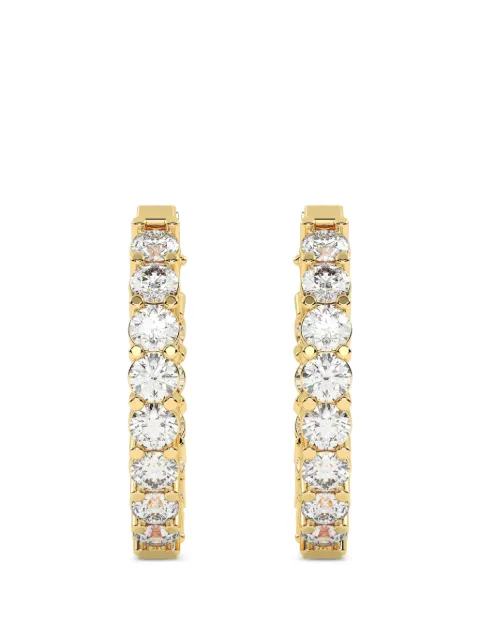 Diamond Essentials hoop-design diamond earrings Gold LGERHPORD44484C14Y