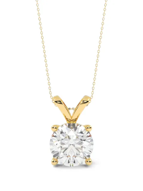 Diamond Essentials lab-grown diamond solitaire necklace Gold LGPDSLRD1504P14Y