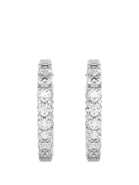 Diamond Essentials diamond hoop earrings Silver LGERHPORD44484C14W