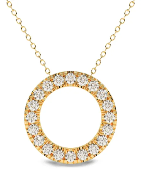 Diamond Essentials lab-grown diamond circle necklace Gold LGPDRD8033410014Y