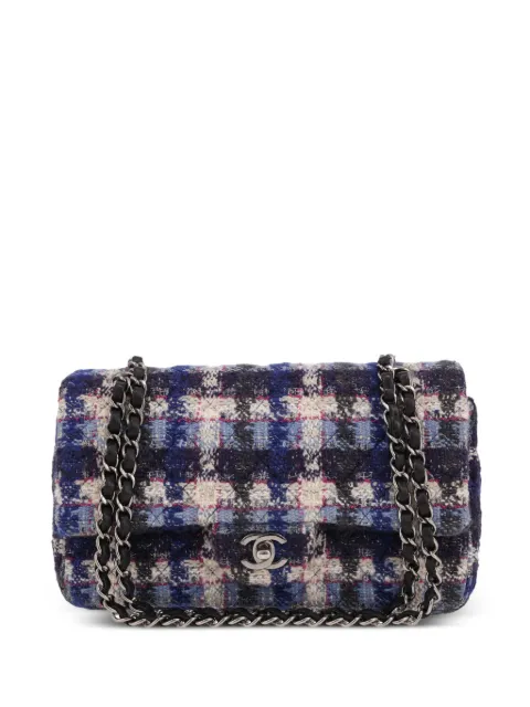 CHANEL Pre-Owned 2019 Timeless Classic tweed shoulder bag Blue 431637