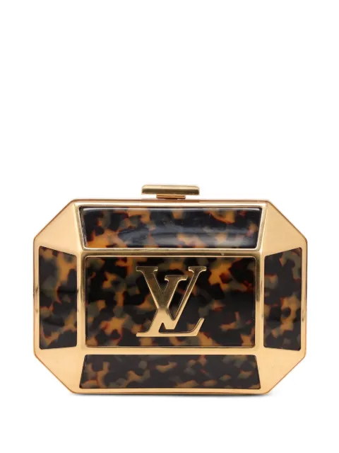 Louis Vuitton Pre-Owned 2020s tortoiseshell-effect clutch bag Brown 430927