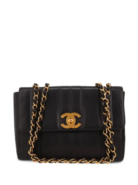 CHANEL Pre-Owned 1996 Jumbo Timeless shoulder bag Black 430795
