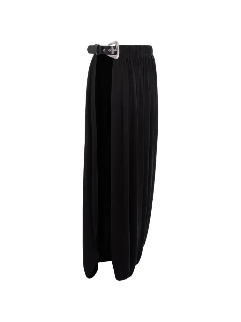 Seen Users belted pleated skirt Black SEEN12SKRT05