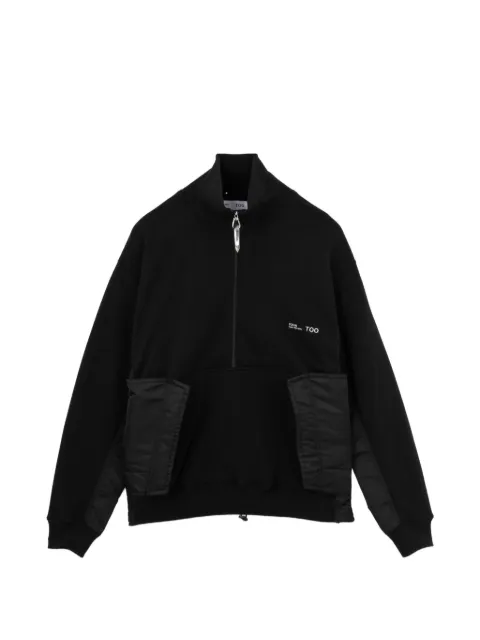 Toga quarter-zip panelled sweater Black TOGSW2JU916MRBKX00M