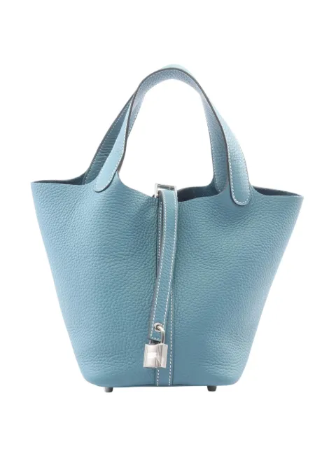 Hermès Pre-Owned 2025 Clemence Picotin 18 handbag Blue NYT8HV7SU5B1NF3U