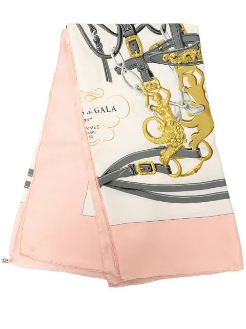 Hermès Pre-Owned 20th Century Brides de Gala Silk Scarf 90 scarves White WSFVUG94DM8O72TP