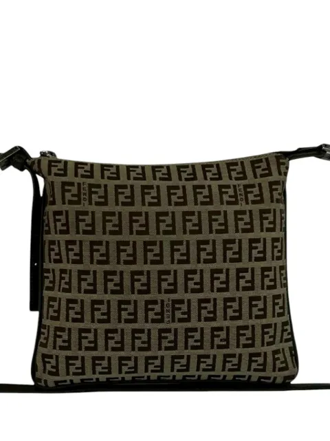 Fendi Pre-Owned 1990-2010 Zucchino Canvas crossbody bag Neutrals T8T73YA7FK54C7TH