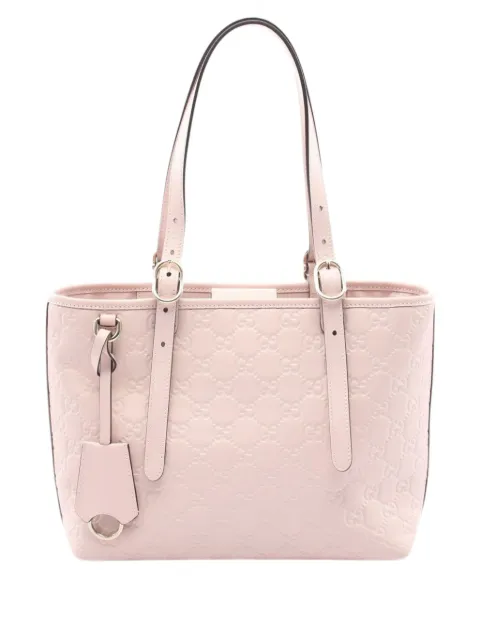 Gucci Pre-Owned 2016-2026 Guccissima GG Emblem tote bag Pink 4H366G0IPUTV1OR3