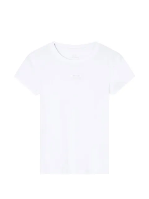 Armani Exchange logo-print crew-neck T-shirt White XW001369AF10356