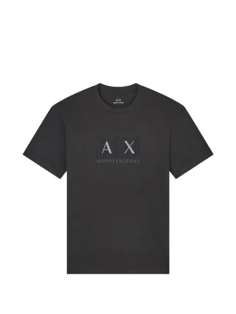 Armani Exchange logo-print short-sleeve T-shirt Brown XM001463AF10356