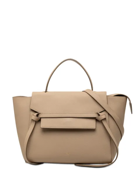 Celine Pre-Owned 2015 Mini Grained Calfskin Belt Bag satchel Neutrals PPR54AGPBXFA4JIC