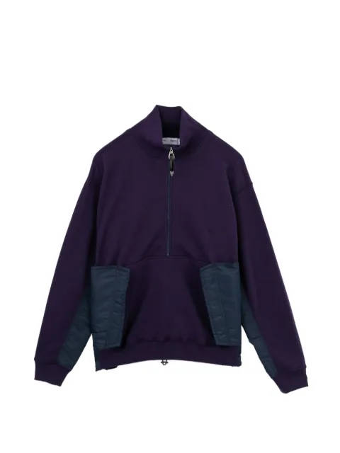 Toga panelled quarter-zip sweater Purple TOGSW2JU916MRPPX00M