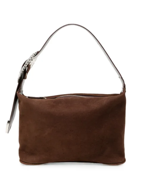 Toga western-buckle suede tote bag Black TOGBGAG94705RBWX00F